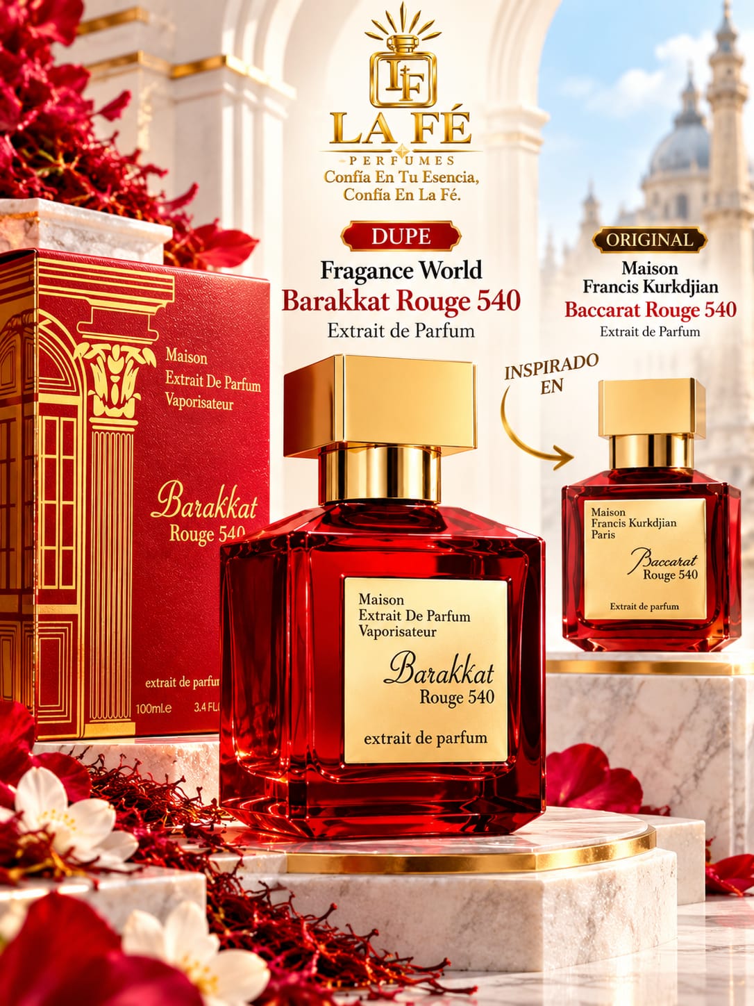 Fragance World Barakkat Rouge 540 EXTRACTO De PARFUM 100ml